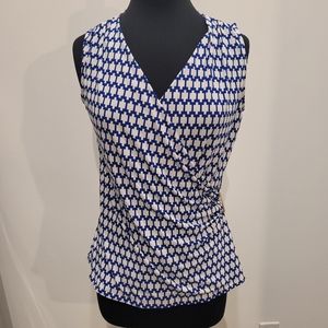 Charter Club Faux Wrap Top Size M